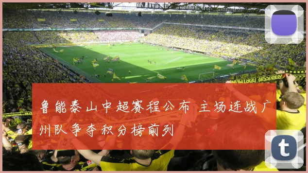 鲁能泰山中超赛程公布 主场连战广州队争夺积分榜前列