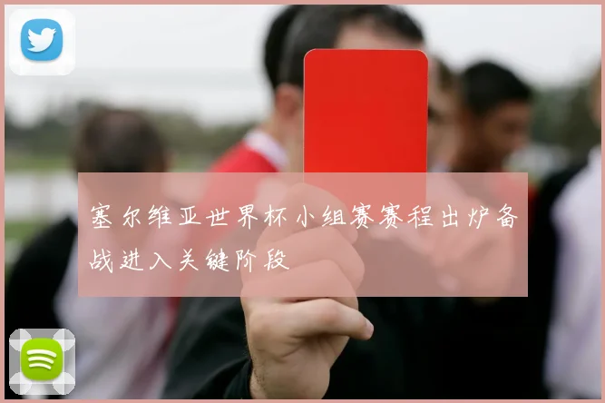 塞尔维亚世界杯小组赛赛程出炉备战进入关键阶段